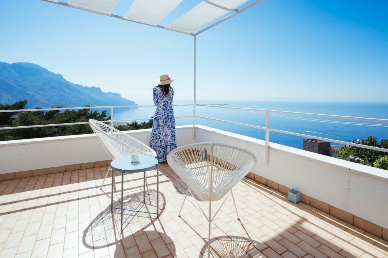 Sea View Villa In Ravello With Lemon Pergola, Gardens And Jacuzzi - Ideal For Elopements エクステリア 写真