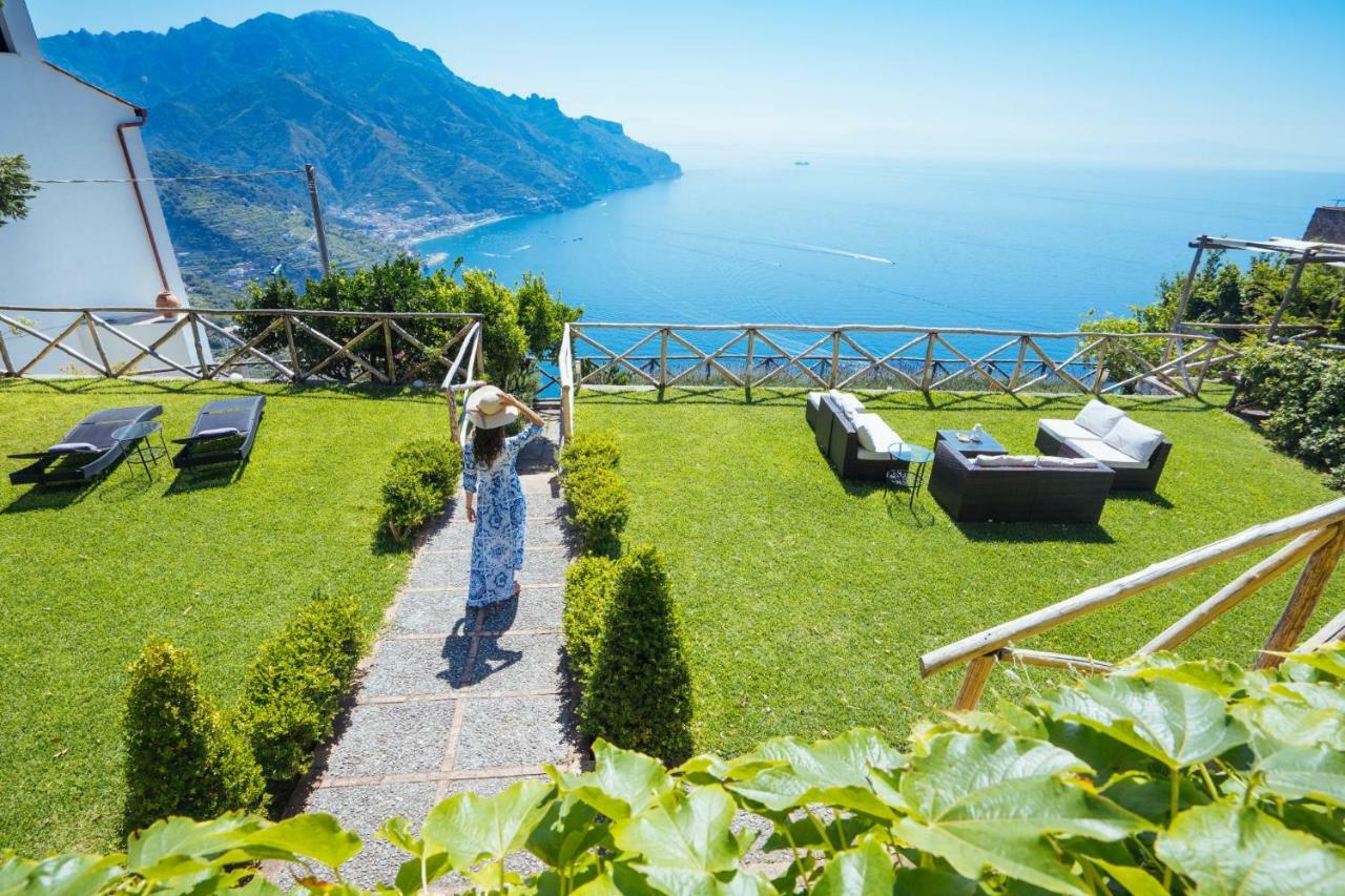 Sea View Villa In Ravello With Lemon Pergola, Gardens And Jacuzzi - Ideal For Elopements エクステリア 写真