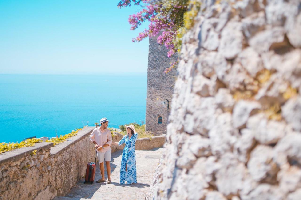 Sea View Villa In Ravello With Lemon Pergola, Gardens And Jacuzzi - Ideal For Elopements エクステリア 写真